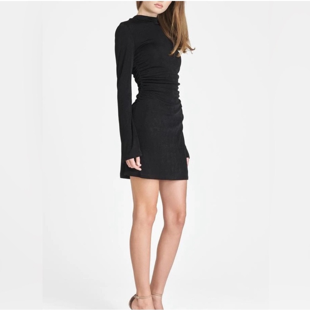 Elegant Black Long Sleeve Dress